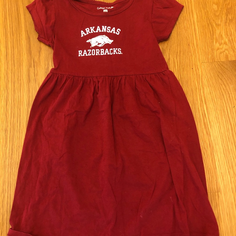 Arkansas Razorbacks Dress College Kids Size 5/6T
